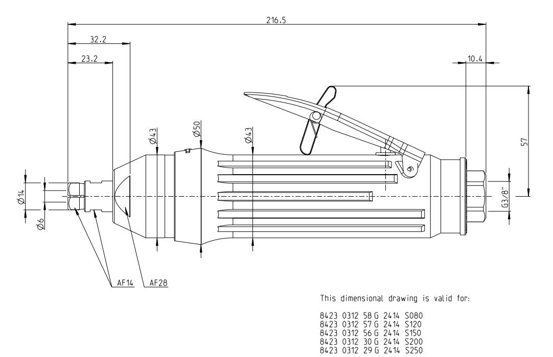 Atlas阿特拉斯G2414-S250 PRO模具研磨机结构图 Atlas阿特拉斯G2414-S250 PRO模具研磨机结构图